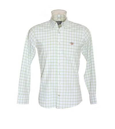 camisa hombre spagnolo a cuadros en blanco y verde de segunda mano 5ce0f290def50 1