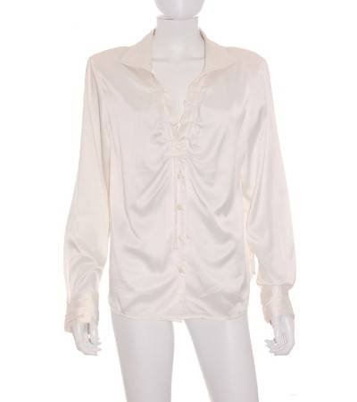 camisa mujer en blanco con el escote fruncido de segunda mano barata online 5ce0edc3e1109 1