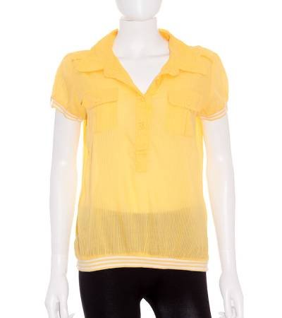 camiseta mujer de segunda mano bershka rayas amarillo blanco 5cdeb8b584675 1
