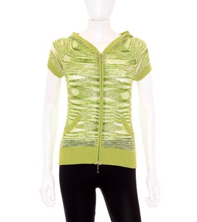 chaqueta mujer boteli de punto semitransparente en tonos verdes de segunda mano 5cdeaad10f481 1