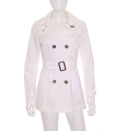 chaqueta mujer mini moda estilo gabardina en blanco de segunda mano 5cdebf7d632ff 1