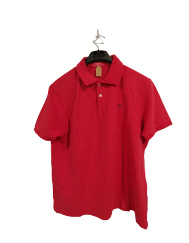 Polo Hackett Rojo con Logo Bordado - Manga Corta