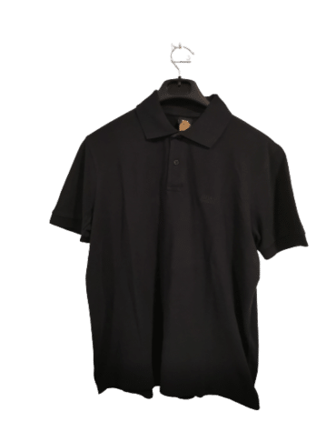 Hugo Boss. Polo negro de manga corta